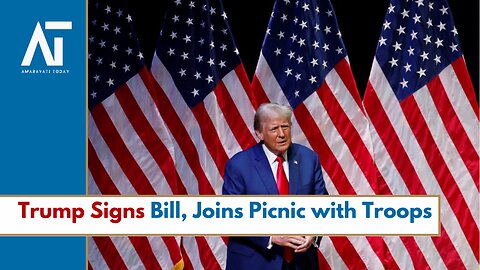 Trump Signs Bill & Hosts Military Family Picnic | White House Moments | Amaravati Today