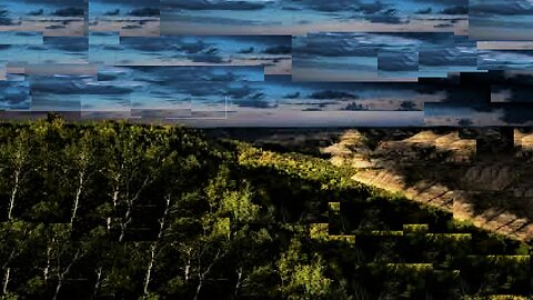 Round earth, uneven clouds, formations in the ground