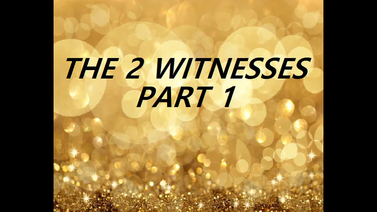 THE 2 WITNESSES - PART 1