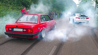 BMW's Leaving BIMMERFEST 2025 WILD! BURNOUTS, FLAMES, POLICE, ACCELERATIONS