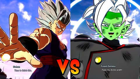 Gohan(Super Hero) VS Fused Zamasu - Dragon Ball Sparking Zero