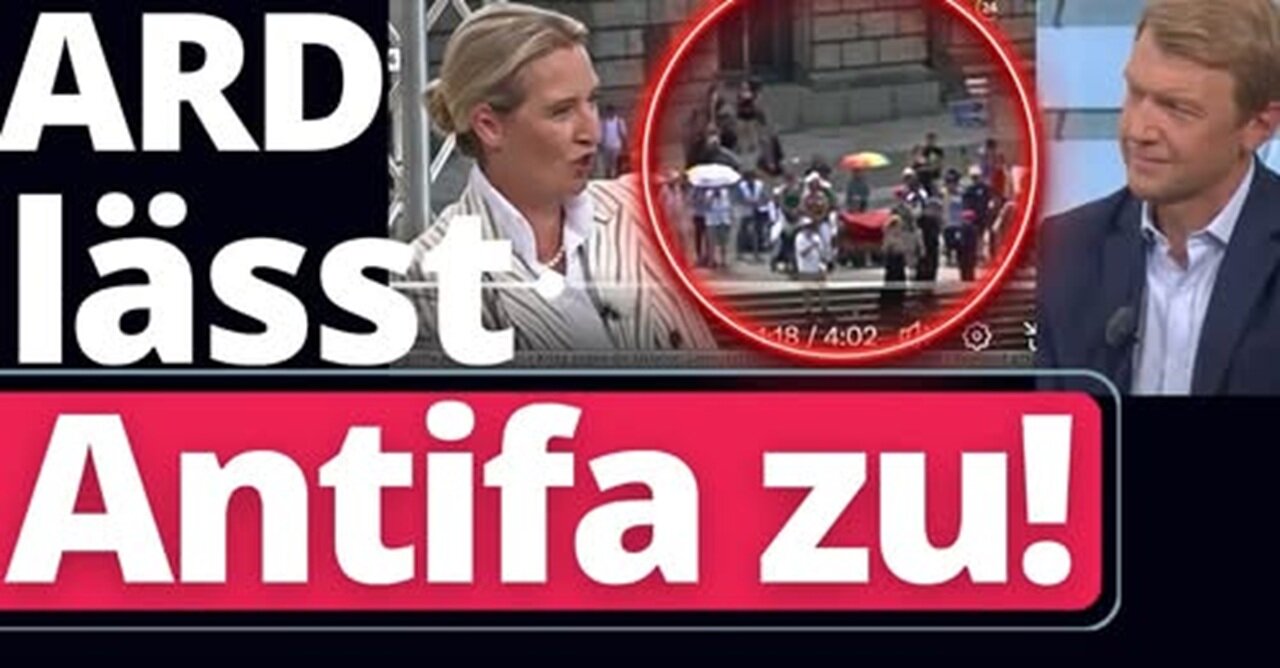 MEGA Eklat im Alice Weidel Sommerinterview! Linksradikaler Antifa ARD ÖRR Am ENDE!