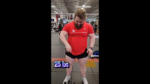 25lbs Front Delt Raises (Super-Lite) [Right Side] | #fitness #shorts #shoulders💪