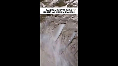 Zamzam water is the purest form of water on earth and a miracle from Allah..!