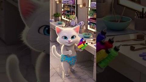 🐱Naughty Kitten visit Meow Beauty Salon💄✨️