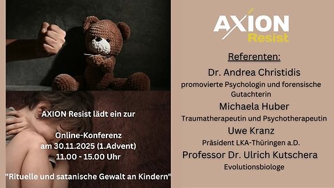 💥von Axion Resist Online-Konferenz- Rituelle und satanische Gewalt an Kinder