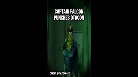 FALCON KICK!!! - Captain Falcon Punches Otacon - Captain Falcon's Exellent Adventure Meme #shorts