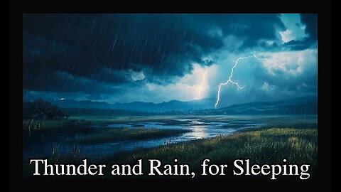 DREAMY RAIN and COZY THUNDER Sounds for Sleeping