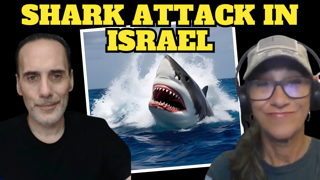 SHARK Attack in Hadera, Israel on the Mediterranean Coast