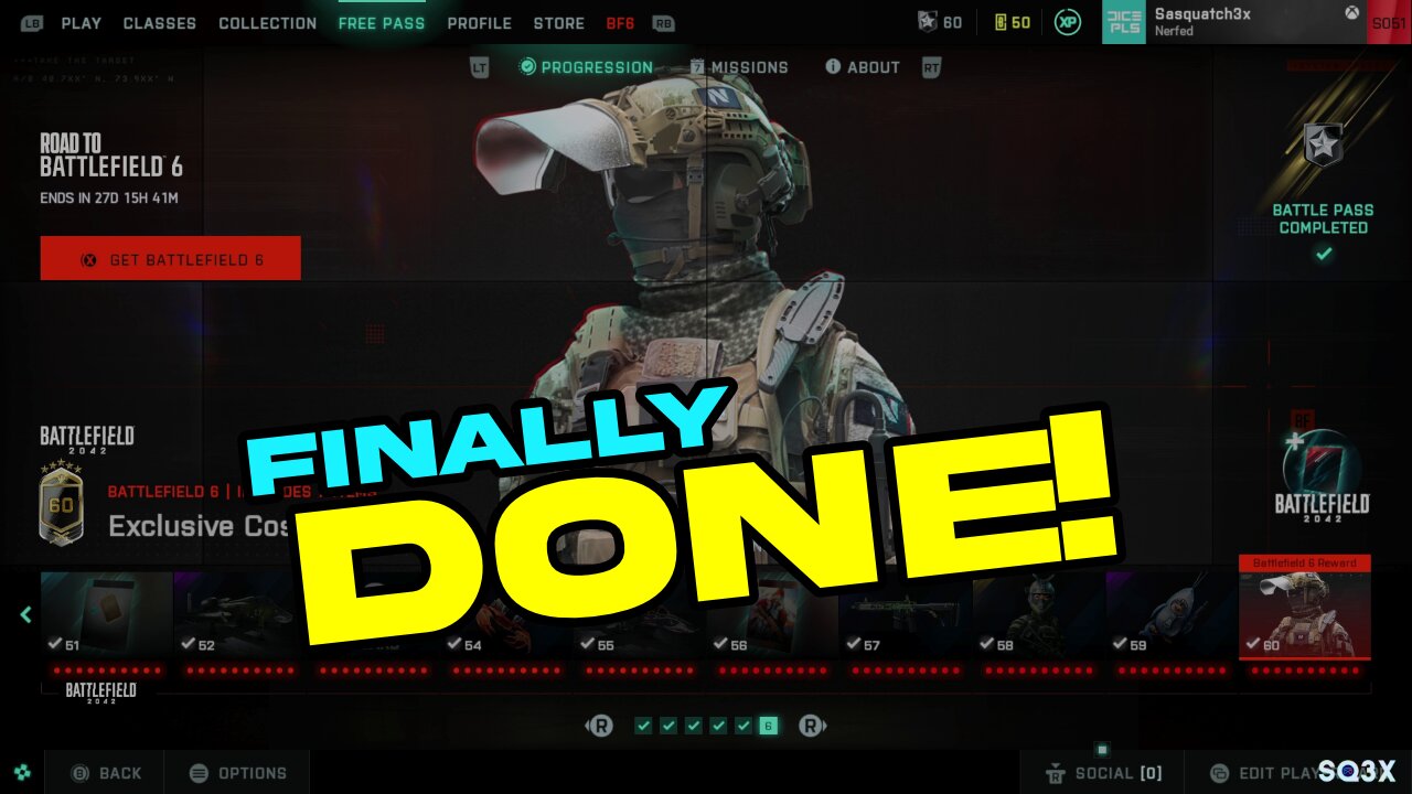 The GRINDIEST BATTLE PASS EVER IS FINALLY DONE 😴 Battlefield 2042 Road to Battlefield 6 Pass