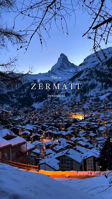 Breathtaking Views of Zermatt, Switzerland 🇨🇭🏔️