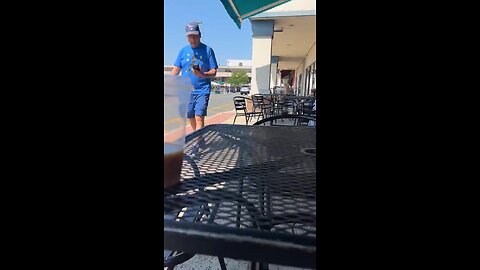 Unhinged leftist in West Hartford, Connecticut,HARASSES and SPITS on two conservatives for the crime