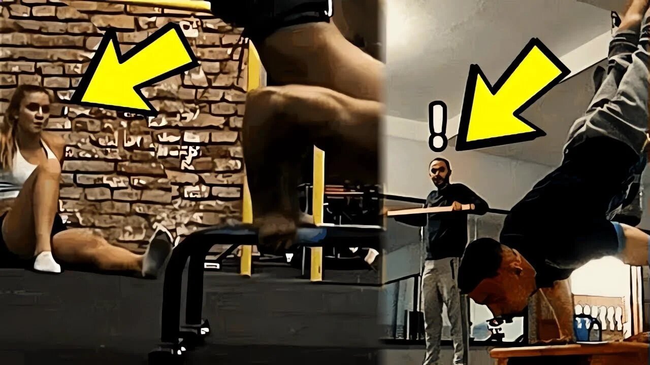 🔥Scaring People in The Gym With Calisthenics #30