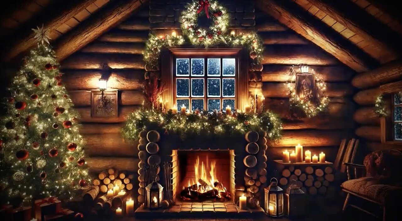 2 Hours Of Relaxing Christmas Jazz Instrumental Music With Fireplace Ambience for Sleep & Study.