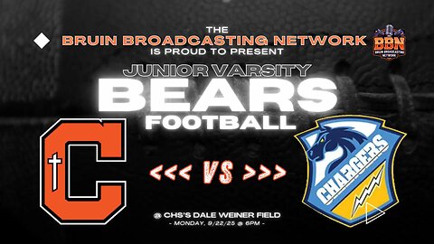 CHS Bears JV Football vs. Madison Prep Chargers @ CHS's Dale Weiner Field - 9/22/25 @ 6p