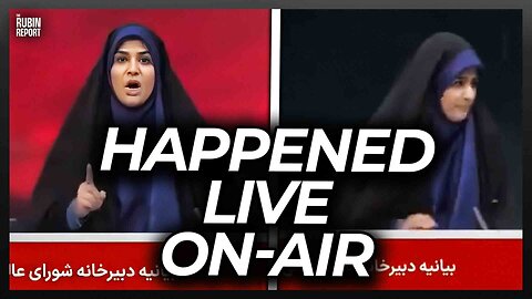 Watch the Exact Moment Iranian TV Studio Hit by Israel Attack