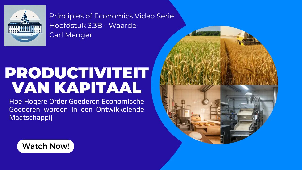 Principles of Economics van Carl Menger H3.3B - De Productiviteit van Kapitaal
