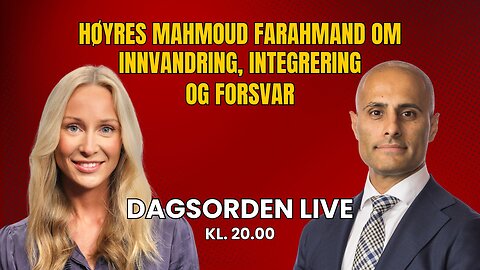 Høyres Mahmoud Farahmand om innvandring, integrering og forsvar | Dagsorden 5. august