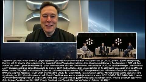 Elon Musk | "We Are Finalizing the Design of Optimus Version 3. It Will Have the Manual Dexterity of a Human, An AI Mind That Can Navigate & Comprehend Reality & Will Be Made At a Very High Volume." - 9/9/2025 + Revelation 18:23