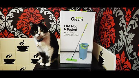 EASY GLEAM MOP 🧹DONT GET IT ANGRY OR IT WILL WIPE 💦 THE FLOOR CLEAN OF DIRT IN A FLASH⚡LEAVING IT 💗