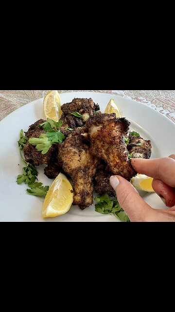 Vibrant Sumac Blackened Chicken Wings