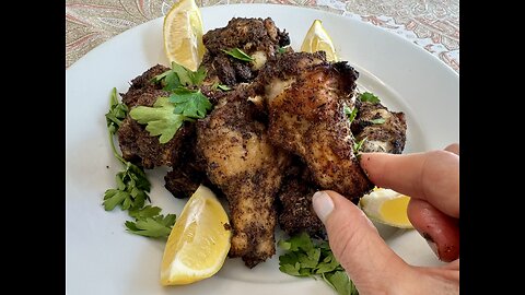 Vibrant Sumac Blackened Chicken Wings