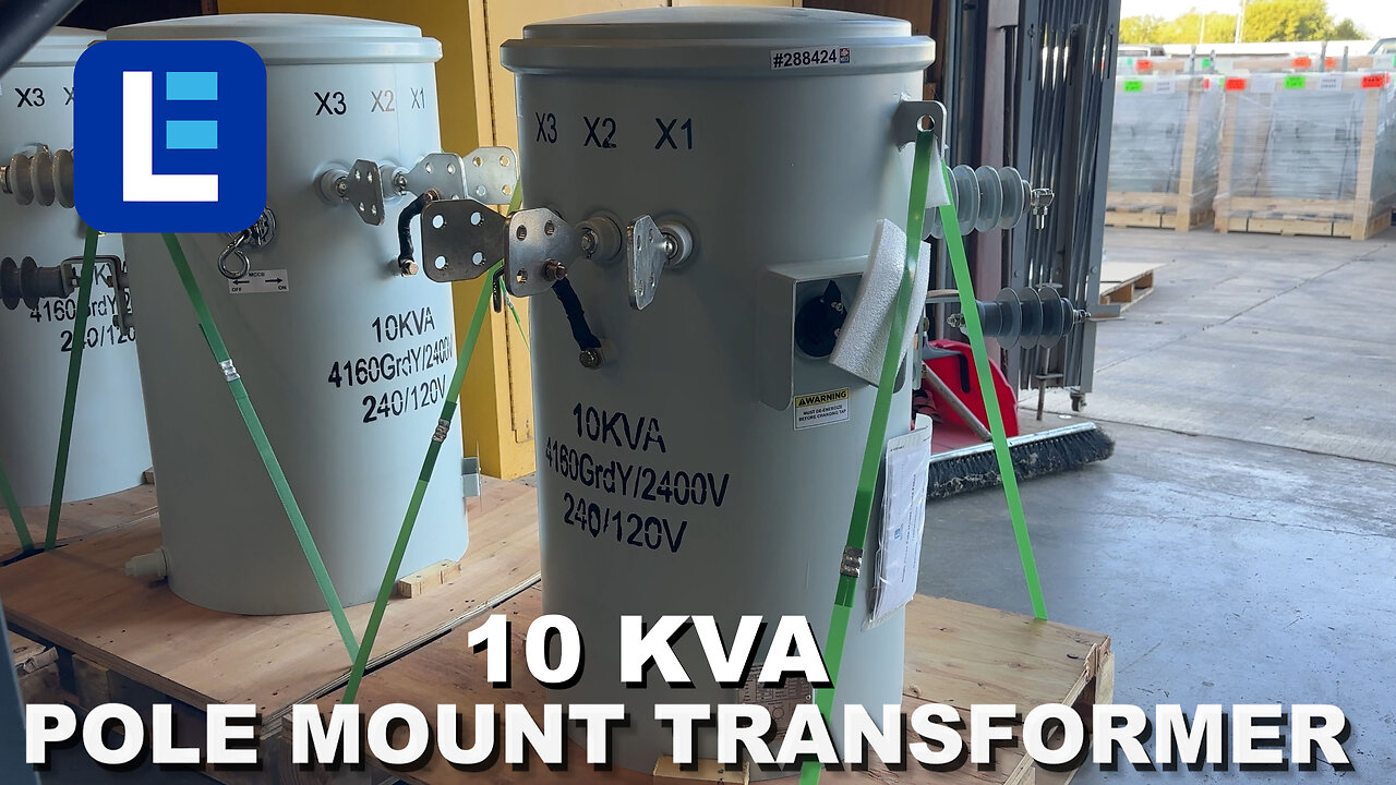 10 KVA Pole Mount Distribution Transformer - 2400/4160Y Grounded Wye Primary, 120/240V Secondary