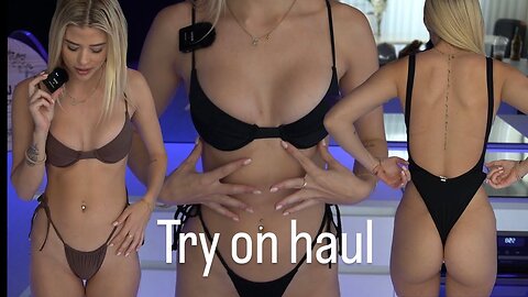 HOT GIRL BIKINI TRY ON HAUL (ASMR)