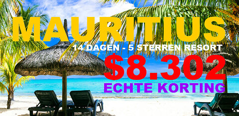SAVE CLUB - 14 DAGEN 5 STERREN RESORT MAURITIUS BESPAAR $8.302 - DOEN IS POEN - TOP TEAM ROB BUSER