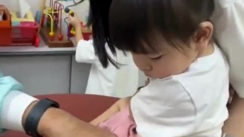 💉 Brave Baby Getting Vaccinated 🍼❤️#Vaccination 💉 #BabyCare 👶 #HealthIsWealth 🌍 #Parenting ❤️