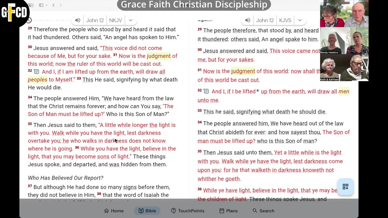 [John 12:30-36] [GFCD] [Live Bible Study]