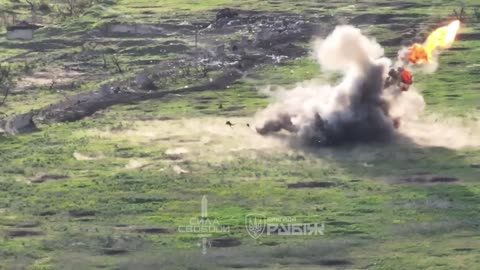 Fully-Loaded Troop Transport Hits an Anti-Tank Mine and Detonates