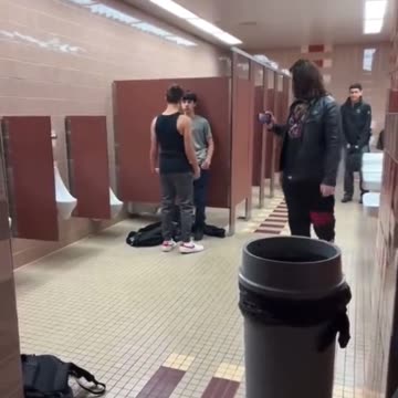 School toilet fight