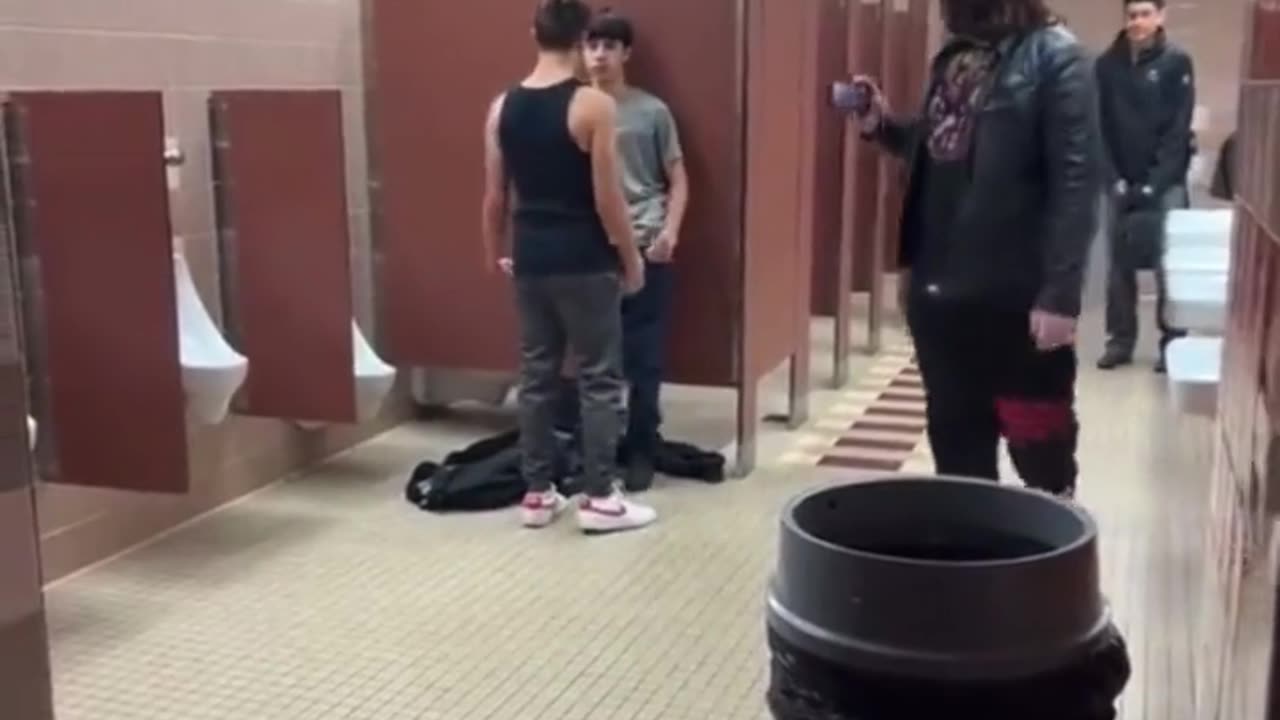 School toilet fight