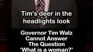 Tim Walz Confused by Question ‘What Is A Woman?’