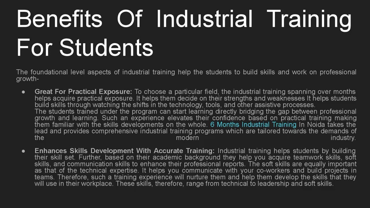 Kick-start Your Career with Industrial Training