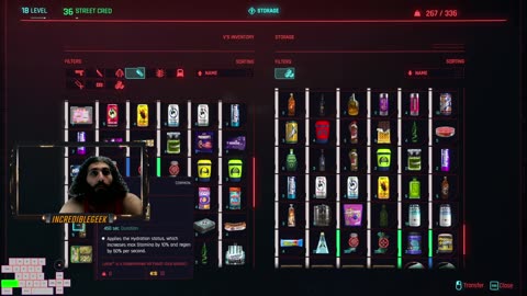 playing Cyberpunk. last minute stream.