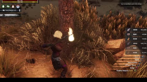 Conan Exiles rebuilding my base and farming thralls big busty boobs huge tits