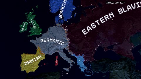 RACE Wars: Europe Only Chaos - HOI4 Timelapse