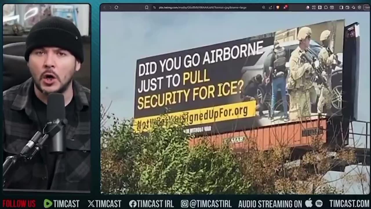 📌 Billboards that allude to troops defying orders are illegal and must end