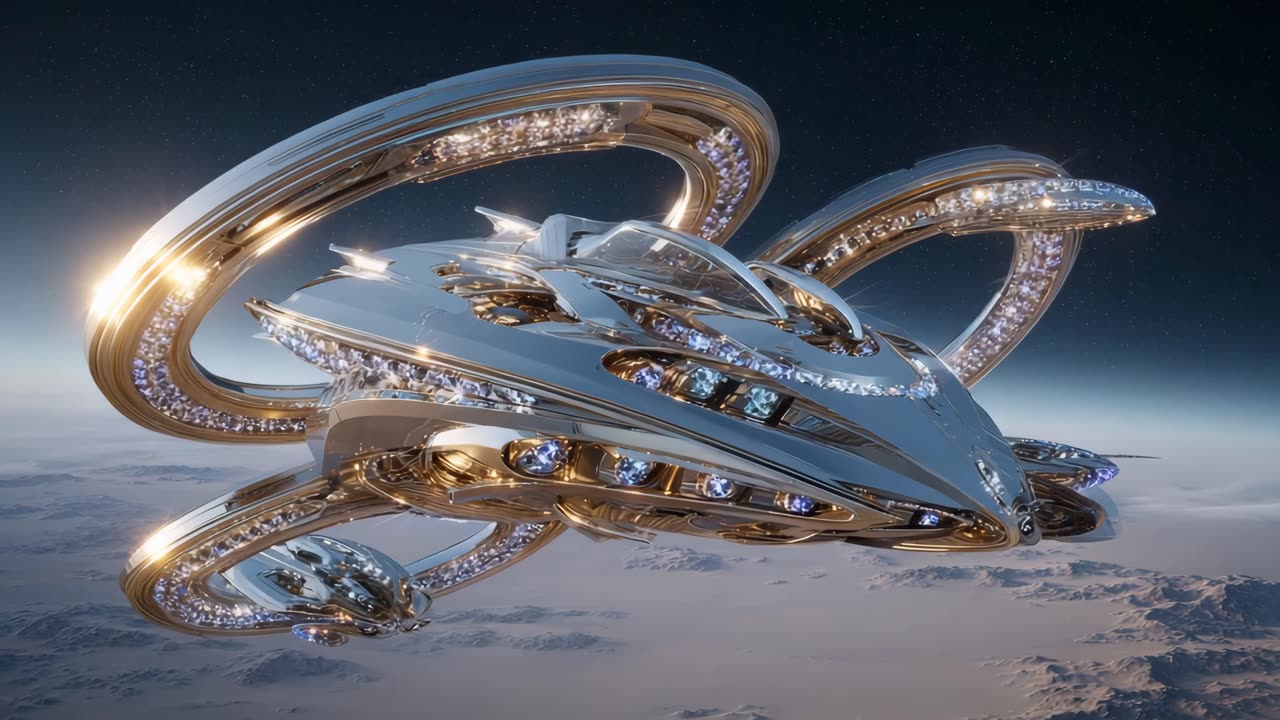 Desert and spaceship