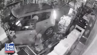 In Arizona, masked thieves drove a stolen SUV through a smoke shop’s front door