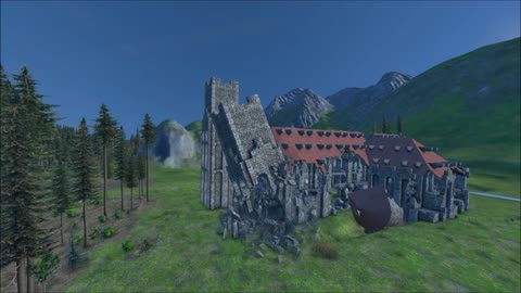 Cathedral Destruction - Medieval Engineers