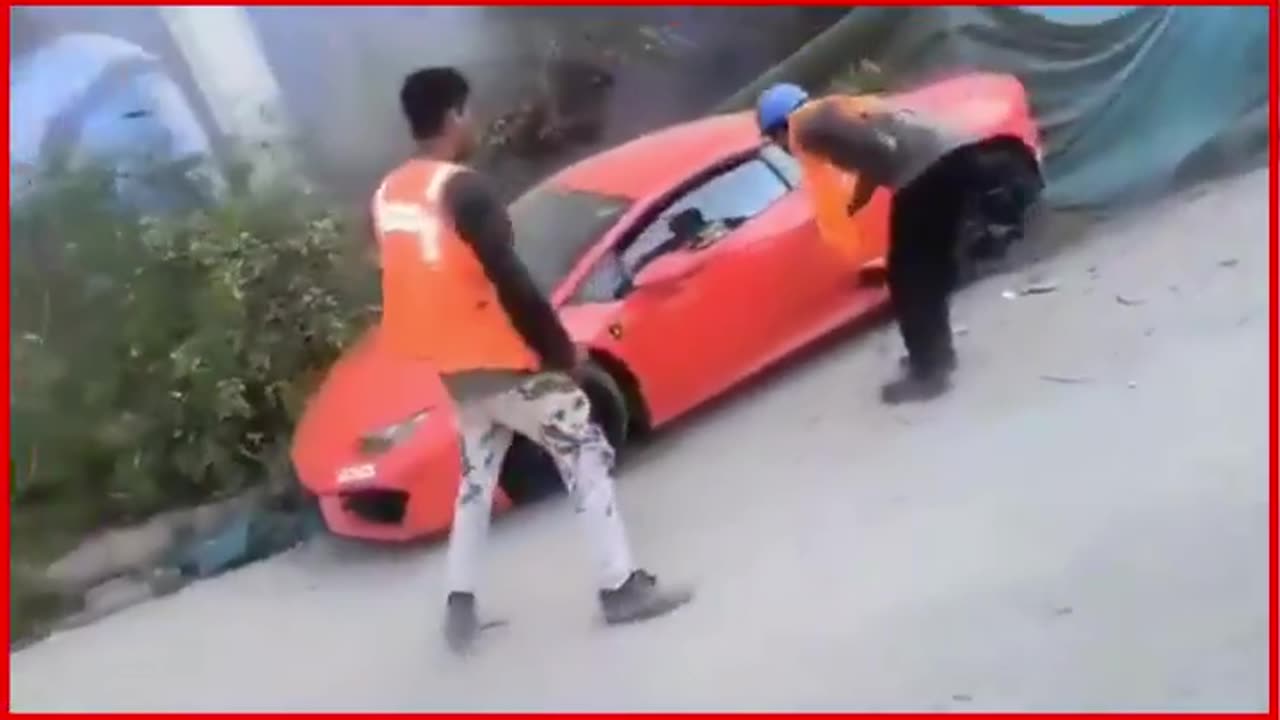 Noida: Lamborghini Hits Two Pedestrians on Footpath, Driver Arrested