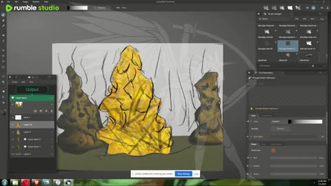 Sulfur Pillars Speedpaint