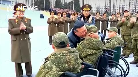 Kim Jong Un welcomes troops returning from Russia deployment