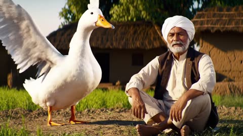 Former with her duck