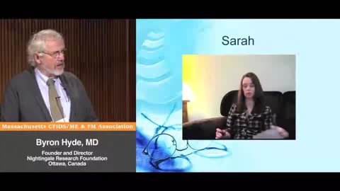 Byron Hyde MD comparing a "Stroke Survivor" with "Aphasia" to a Myalgic Encephalomyelitis (M.E.) (aka Enteroviral Encephalomyelitis) or "acute onset" [missed diagnosed] Chronic Fatigue Syndromes (CFS) patients