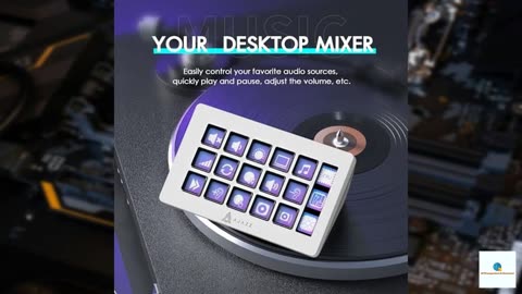 AKP153 Studio Deck, Stream Controller, 15 Macro Keys, Trigger Actions in Apps and Software