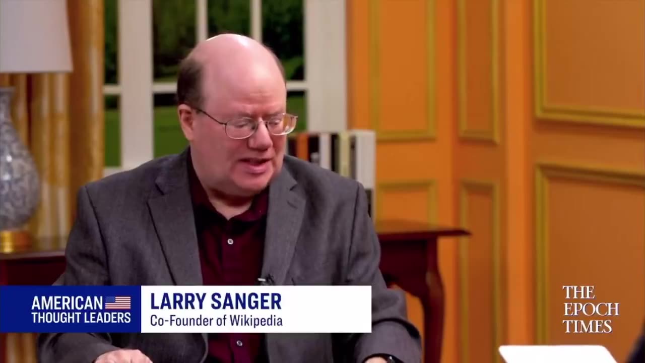 Wikipedia co founder Larry Sanger